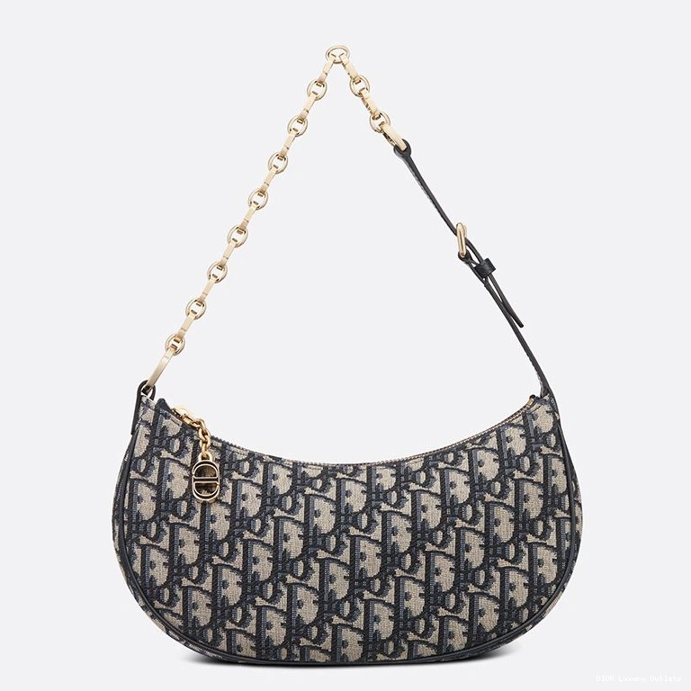 Cheap CD Blue Oblique Lounge Motif Dior Bag Canvas 0814 Luxury